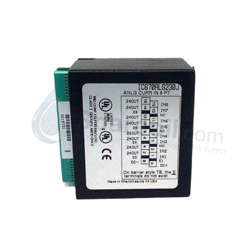 Control de campo de 8 canales de E/S analógicas | GE Fanuc IC670ALG230