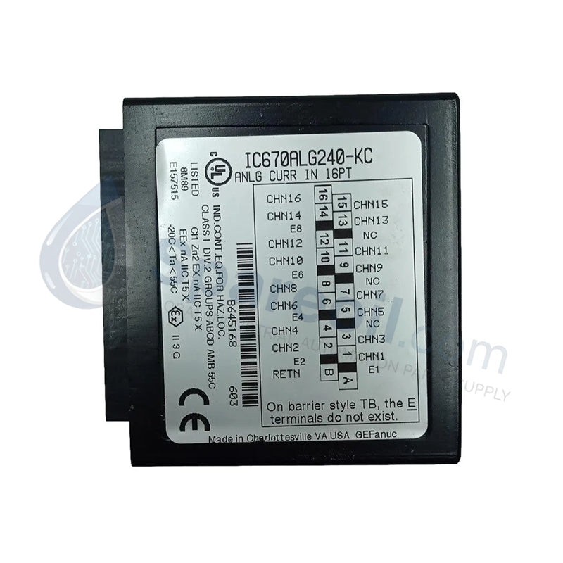 Módulos de entrada analógica de la serie de control de campo GE IC670ALG240-CB