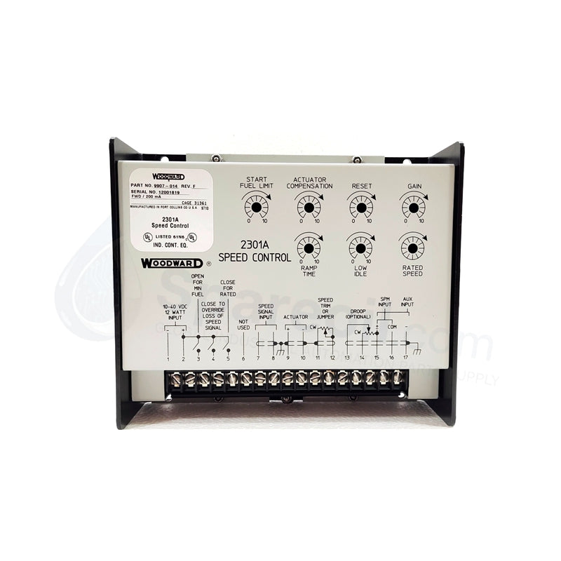 Control de velocidad de alto rango Woodward 9907-014 2000-6000Hz