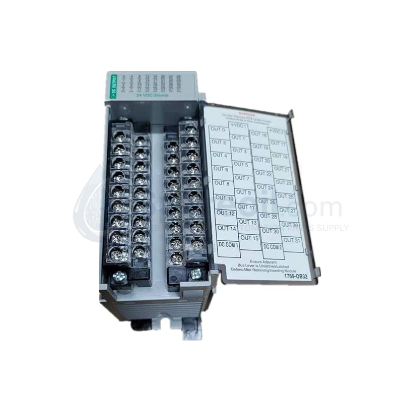 وحدة تحكم منطقية قابلة للبرمجة (PLC) موديل 1769-OB32 AB بجهد 24 فولت تيار مستمر، 32 قناة، مصدر PNP