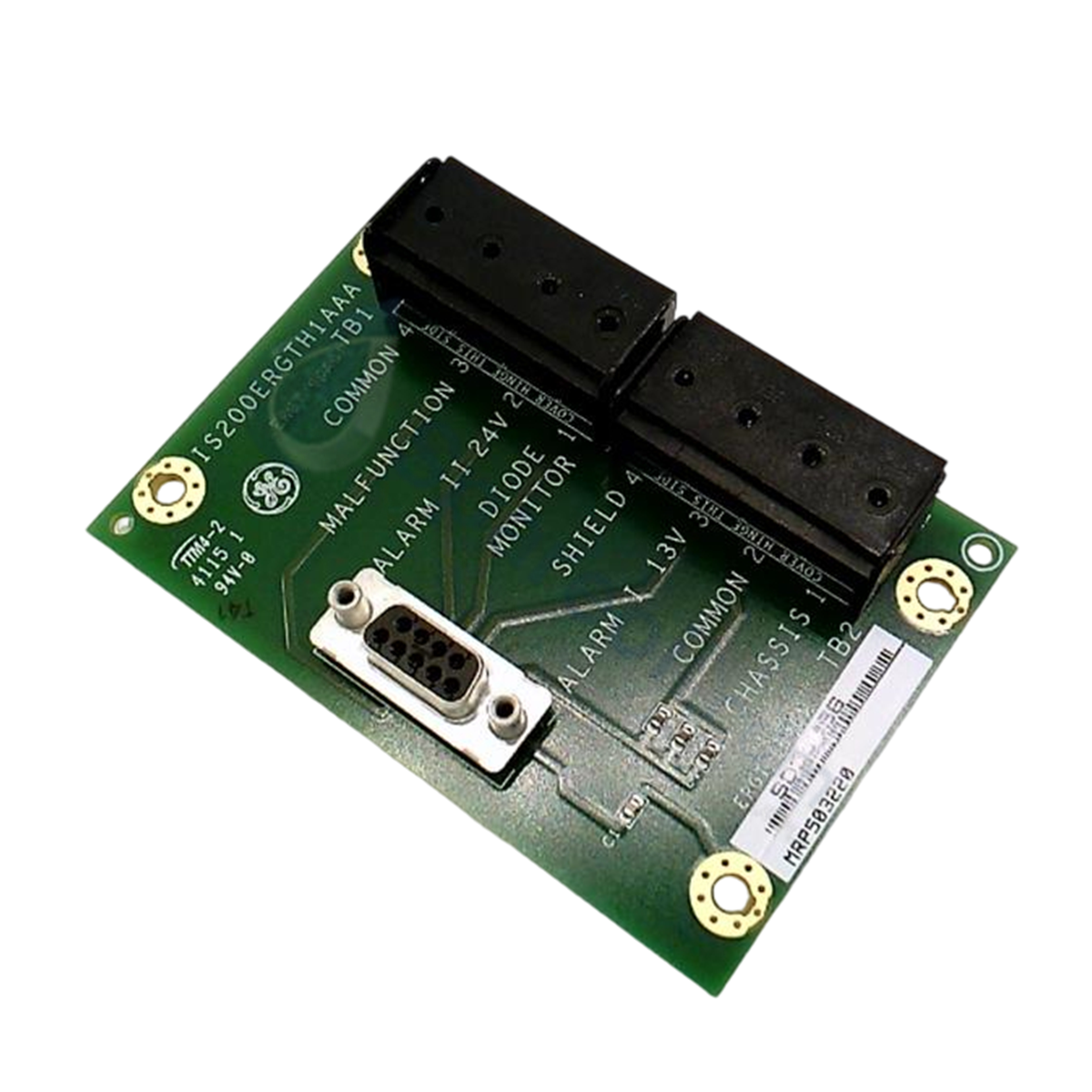 GE IS200ERGTH1AAA EX2100 Exciter Regulator Third-Party Ground Detector Terminal Board