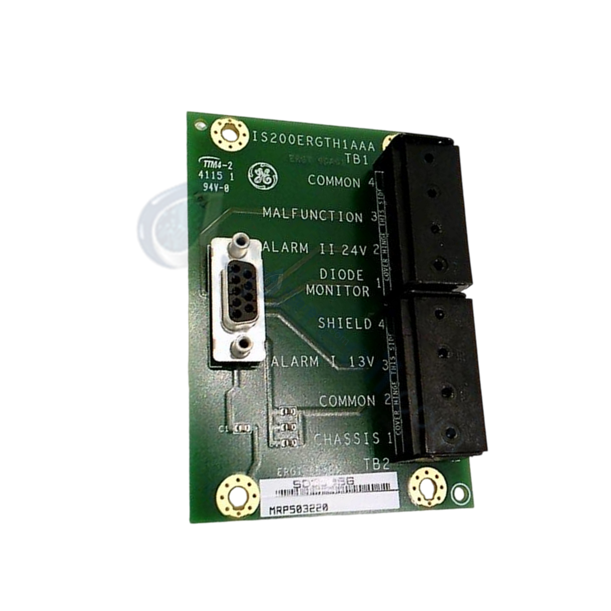 GE IS200ERGTH1AAA EX2100 Exciter Regulator Third-Party Ground Detector Terminal Board