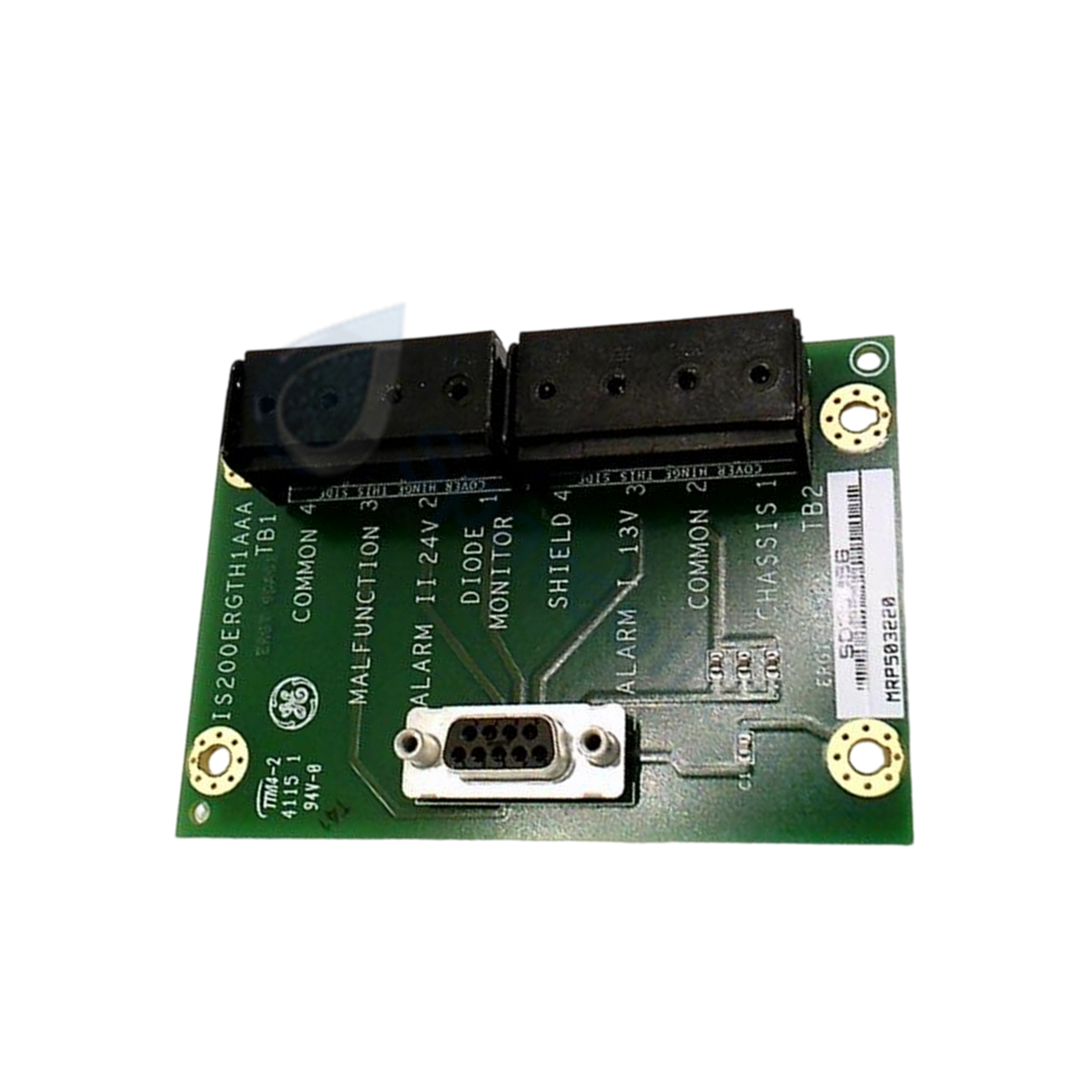 GE IS200ERGTH1AAA EX2100 Exciter Regulator Third-Party Ground Detector Terminal Board