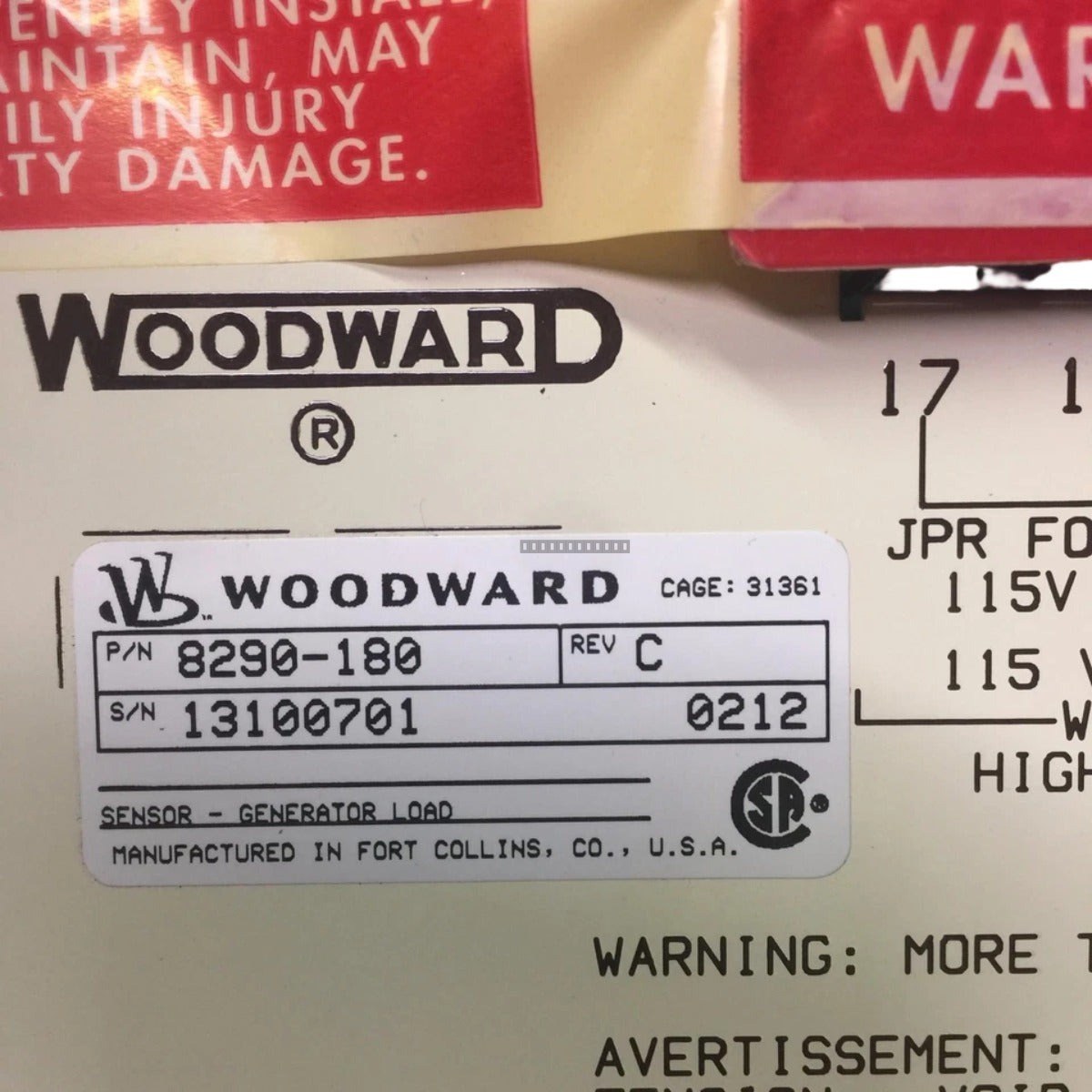 Woodward 8290-180