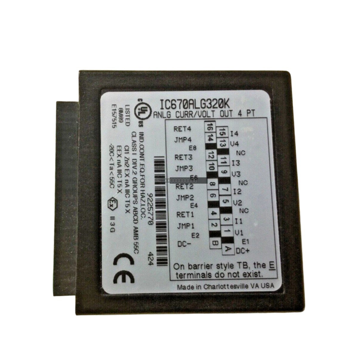 GE FANUC IC670ALG320